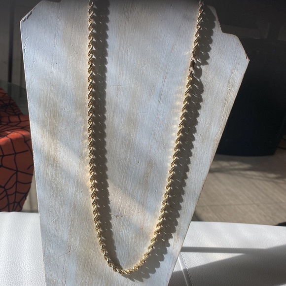 10 karat rope chain 26 inches long, 10 g - Picture 2 of 2